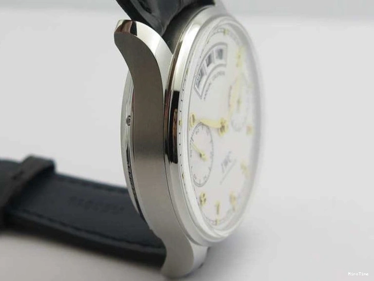 MIROTIME 1217 Portuguese Real PR Real Annual Calendar IW5035 YLF 1:1 Best Edition White Dial On Leather Strap A Refined 7243